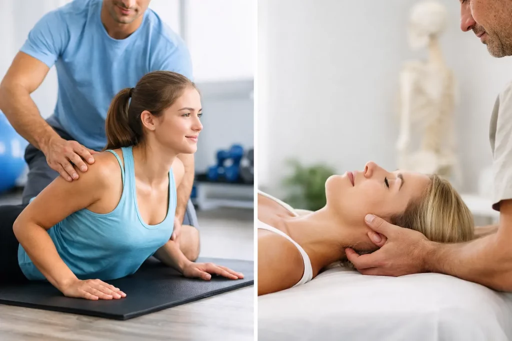 Krankengymnastik oder Osteopathie - was hilft?